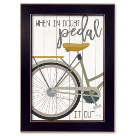 "When In Doubt" By Marla Rae; Printed Wall Art; Ready To Hang Framed Poster; Black Frame