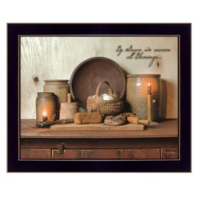 "By Grace" By Susan Boyer; Printed Wall Art; Ready To Hang Framed Poster; Black Frame