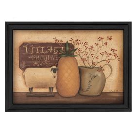 "Country Necessities" By Pam Britton; Printed Wall Art; Ready To Hang Framed Poster; Black Frame