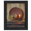 "The Red Bowl" By Susan Boyer; Printed Wall Art; Ready To Hang Framed Poster; Black Frame