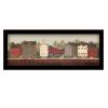 "The Village Proper" By Pam Britton; Printed Wall Art; Ready To Hang Framed Poster; Black Frame