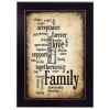 "Family I" By Susan Ball; Printed Wall Art; Ready To Hang Framed Poster; Black Frame