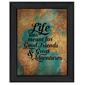 "Good Friends" By Susan Ball; Printed Wall Art; Ready To Hang Framed Poster; Black Frame