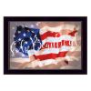 "Oh Beautiful America" By Lauren Rader; Printed Wall Art; Ready To Hang Framed Poster; Black Frame