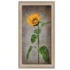 "Sunflower II" By Lori Deiter; Printed Wall Art; Ready To Hang Framed Poster; Beige Frame