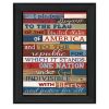 "Pledge of Allegiance" By Marla Rae; Printed Wall Art; Ready To Hang Framed Poster; Black Frame