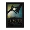 "I Love You Underneath the Moon" By Marla Rae; Printed Wall Art; Ready To Hang Framed Poster; Black Frame