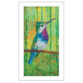 "Plovercrest" By Lisa Morales; Printed Wall Art; Ready To Hang Framed Poster; White Frame