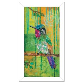 "Purple Throated Mountain Gem" By Lisa Morales; Printed Wall Art; Ready To Hang Framed Poster; White Frame