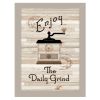 "The Daily Grind" by Millwork Engineering; Ready to Hang Framed Print; Sand Frame