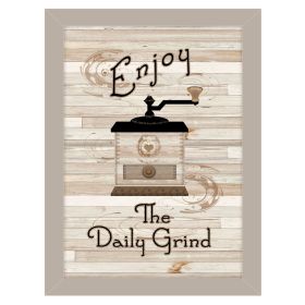 "The Daily Grind" by Millwork Engineering; Ready to Hang Framed Print; Sand Frame