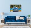 Oppidan Home &quot;Classic Car at the Beach&quot; Acrylic Wall Art (32&quot;H x 48&quot;W)