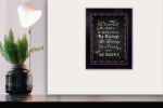 "Be Yourself" By Trendy Decor4U; Printed Wall Art; Ready To Hang Framed Poster; Black Frame