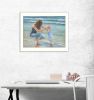 "Playing in the Water" By Georgia Janisse; Printed Wall Art; Ready To Hang Framed Poster; White Frame