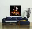 Oppidan Home &quot;Pipe and Tasting Glass&quot; Acrylic Wall Art (40&quot;H X 40&quot;W)