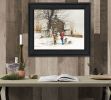 "The Joy of Snow" By John Rossini; Printed Wall Art; Ready To Hang Framed Poster; Black Frame