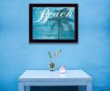 "Beach - Take Me There" By Cindy Jacobs; Printed Wall Art; Ready To Hang Framed Poster; Black Frame