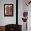 "Old Red Pie Safe" By Pam Britton; Printed Wall Art; Ready To Hang Framed Poster; Black Frame