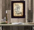 "Family" By Susan Boyle; Printed Wall Art; Ready To Hang Framed Poster; Black Frame