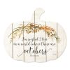 "I'm So Glad" By Artisan Marla Rae Printed on Wooden Pumpkin Wall Art