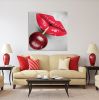 Oppidan Home &quot;Cherry Lips&quot; Acrylic Wall Art (40&quot;H X 40&quot;W)