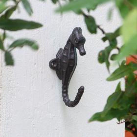 Cast Iron Seahorse Decorative Hook Key Storage Wall Hanging (Option: Seahorse Single Hook)