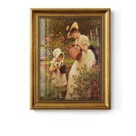 Light Luxury Decoration Painting European American Classical Oil Painting (Option: N Style-25 30cm Gold Frame Glass)