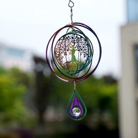 15cm Colorful Lucky Tree Wind Chimes (Option: B-15CM Diameter)