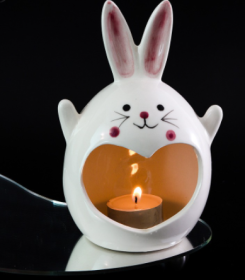 Special Halloween Ghost Festival Ceramic Craft Ornaments (Option: Long Ear Fat Rabbit)