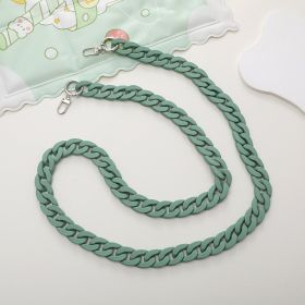 Color Acrylic Chain Mobile Phone Charm Handmade Bag (Option: Green-21 Ã— 29mm)