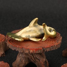 Hammerhead Shark Brass Ornaments Made Of Old And Antique (Option: Copper Ornaments)