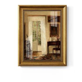 Light Luxury Decoration Painting European American Classical Oil Painting (Option: B Type-25 30cm Gold Frame Glass)