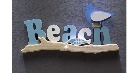 Mediterranean Creative Rest Beach Card Ornaments Dual-use (Option: Beach Dark Blue)