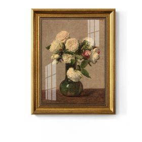 Light Luxury Decoration Painting European American Classical Oil Painting (Option: G Style-25 30cm Gold Frame Glass)