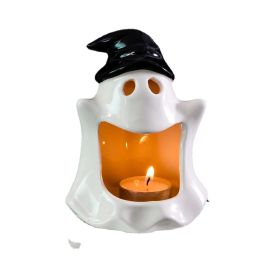 Special Halloween Ghost Festival Ceramic Craft Ornaments (Option: Black Hat Ghost)