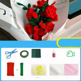 38 Women's Day Children's Handmade Bouquet Diy Materials Made For Girls (Option: Rose)