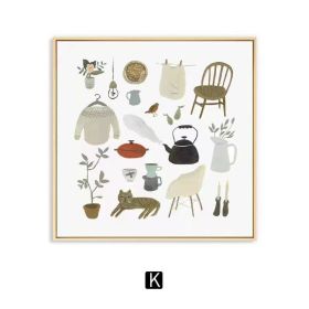 Warm Nordic Art Wall Decoration Painting (Option: K-30 Ã— 30cm)