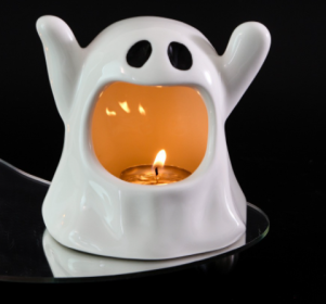 Special Halloween Ghost Festival Ceramic Craft Ornaments (Option: White Ghost)