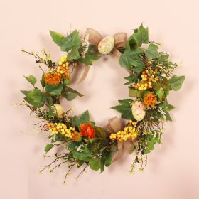 Resurrection Egg Decorative Wreath Home Simulation Flower Wreath (Option: Picture color)