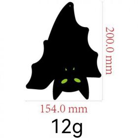 Outdoor Halloween Bat Wall Decoration (Option: One Inverted Bat)