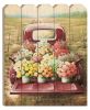 "Flowers For Sale" By Artisan Dee Dee; Printed on Wooden Picket Fence Wall Art