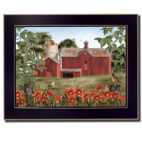 "Summer Days" By Billy Jacobs; Printed Wall Art; Ready To Hang Framed Poster; Black Frame (Color: as Pic)