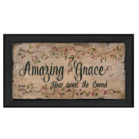 "Amazing Grace" By Gail Eads; Printed Wall Art; Ready To Hang Framed Poster; Black Frame (Color: as Pic)