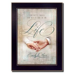 "Each Other" By Mollie B.; Printed Wall Art; Ready To Hang Framed Poster; Black Frame (Color: as Pic)