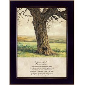 "Forever" By Bonnie Mohr; Printed Wall Art; Ready To Hang Framed Poster; Black Frame (Color: as Pic)