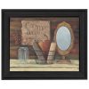 "Country Bath" By Pam Britton; Printed Wall Art; Ready To Hang Framed Poster; Black Frame