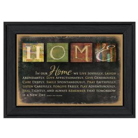 "In Our Home" By Marla Rae; Printed Wall Art; Ready To Hang Framed Poster; Black Frame (Color: as Pic)