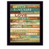 "Live Joyfully" By Marla Rae; Printed Wall Art; Ready To Hang Framed Poster; Black Frame