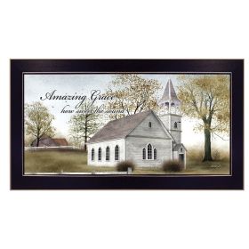 "Amazing Grace" By Billy Jacobs; Printed Wall Art; Ready To Hang Framed Poster; Black Frame (Color: as Pic)