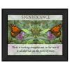 "Significance" By Trendy Decor4U; Printed Wall Art; Ready To Hang Framed Poster; Black Frame